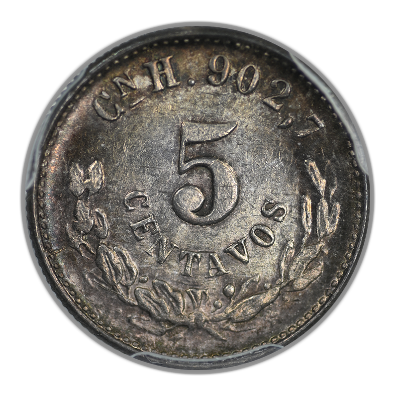1904-Cn H Mexico 5C Centavos PCGS MS64