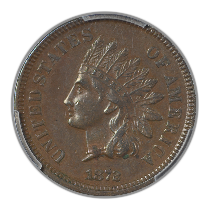 1872 Indian Head Cent 1C PCGS AU50