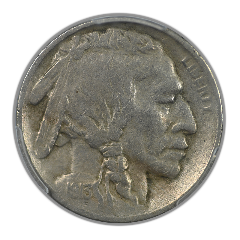 1913-S Type 2 Buffalo Nickel 5C PCGS VF35