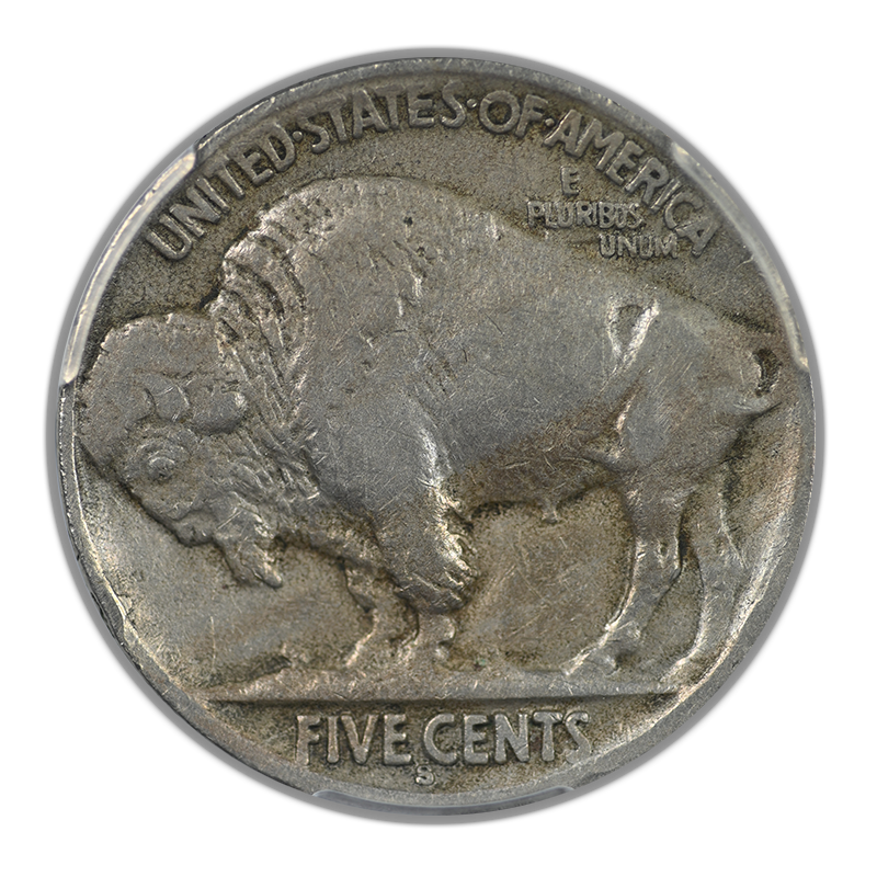 1913-S Type 2 Buffalo Nickel 5C PCGS VF35