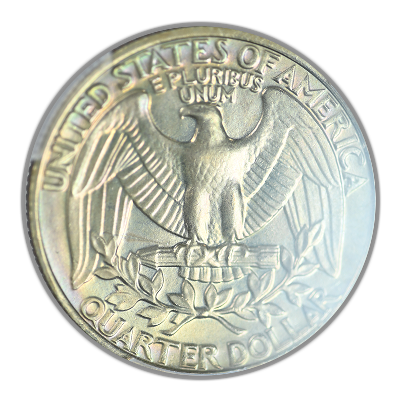 1985-P Washington Quarter 25C PCGS MS66 - TONED!