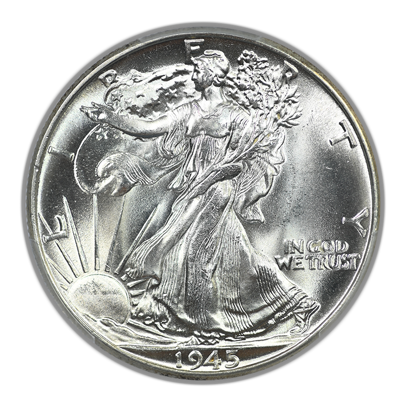 1945 Walking Liberty Half Dollar 50C PCGS MS66