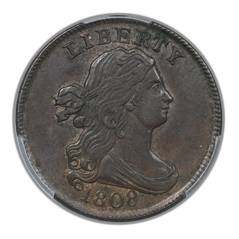 1808 Draped Bust Half Cent 1/2C PCGS MS61BN