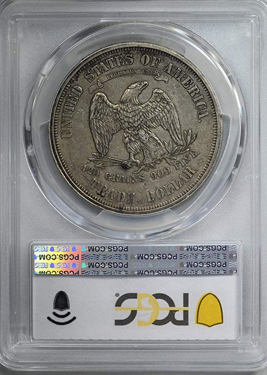 1875-S Trade Dollar T$1 PCGS AU50