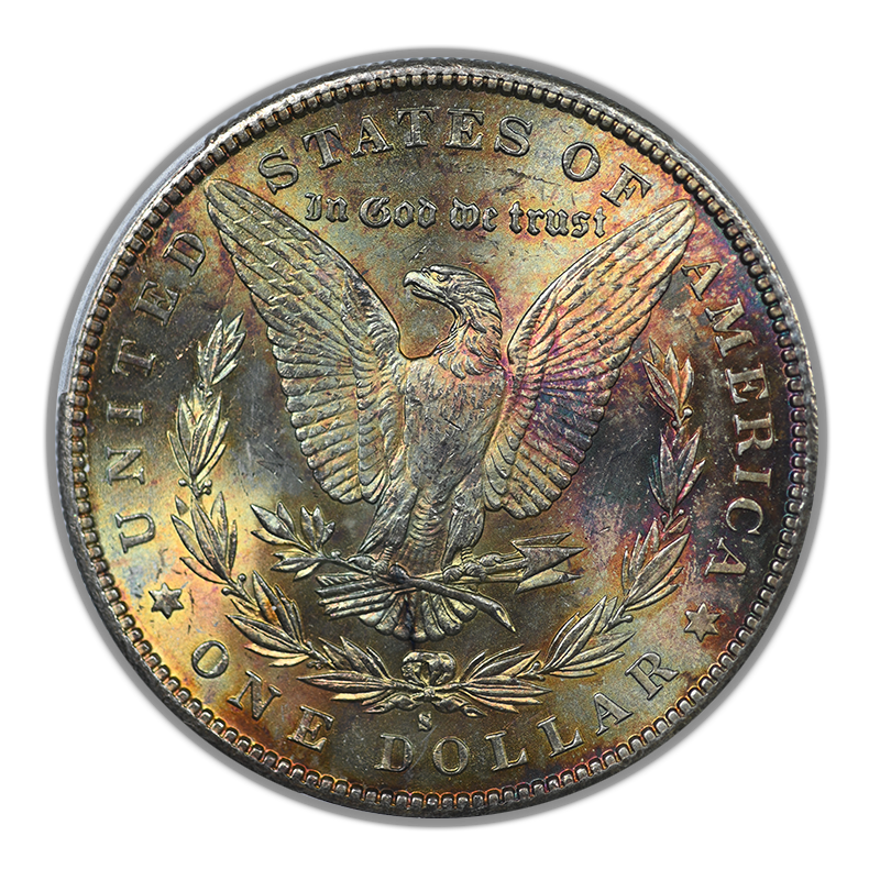 1891-S Morgan Dollar $1 PCGS MS63 - TONED!