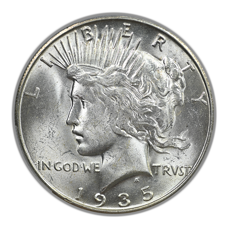 1935-S Peace Dollar $1 PCGS MS61