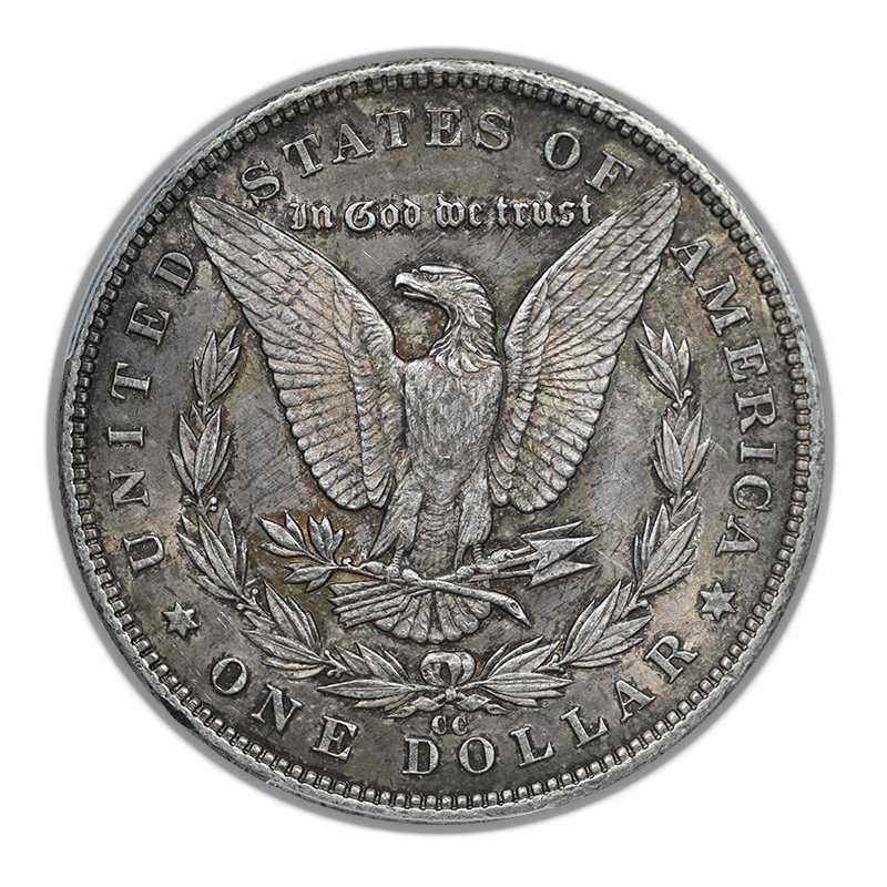 1890-CC Morgan Dollar $1 PCGS AU58