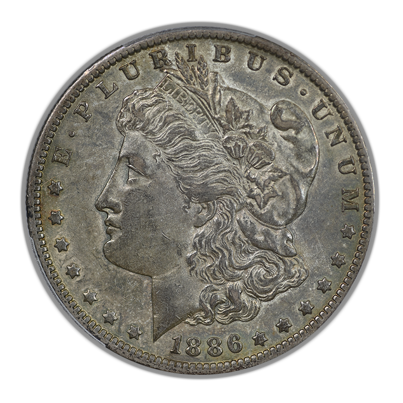 1886-O Morgan Dollar $1 PCGS AU50