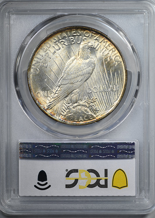 1923 Peace Dollar $1 PCGS MS63 CAC - TONED!