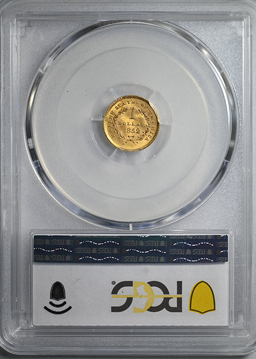 1852 Type 1 Liberty Head Gold Dollar G$1 PCGS MS65