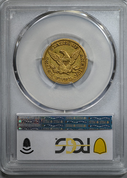1850-C Liberty Head Gold Half Eagle $5 PCGS XF40 Weak C - CHARLOTTE GOLD!