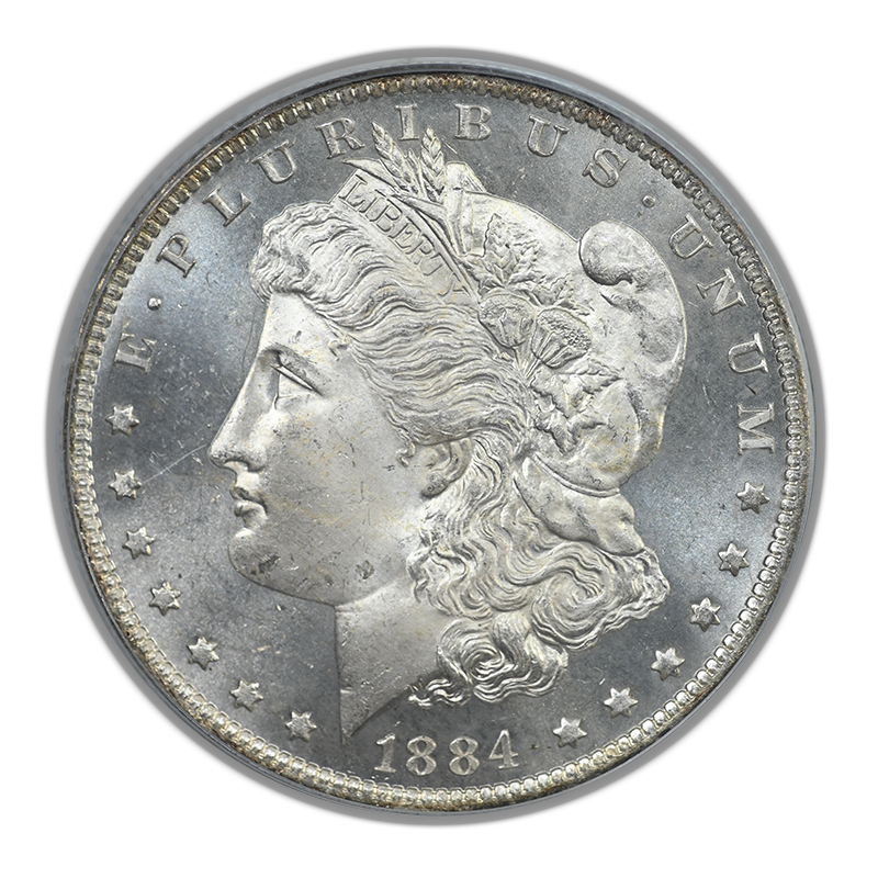 1884-O Morgan Dollar $1 PCGS MS64PL CAC - Prooflike