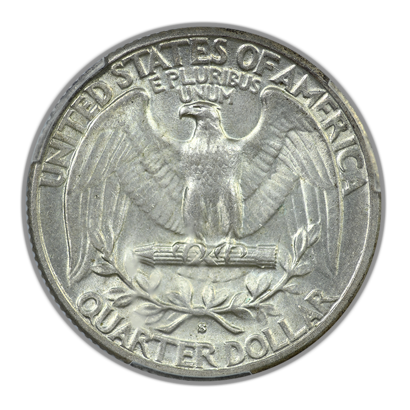 1939-S Washington Quarter 25C PCGS MS63