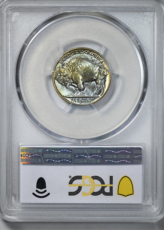 1938-D Buffalo Nickel 5C PCGS MS67 CAC - TONED!