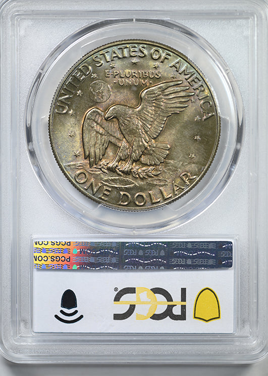 1974-D Clad Eisenhower Dollar $1 PCGS MS65+ - TONED!