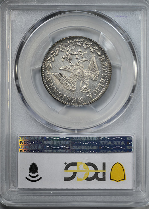 1838-Go PJ Mexico 2R Reales PCGS MS62