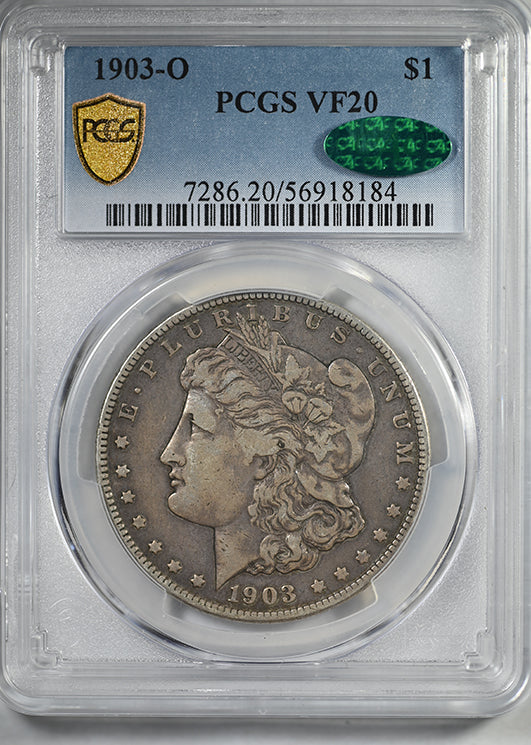 1903-O Morgan Dollar $1 PCGS VF20 CAC