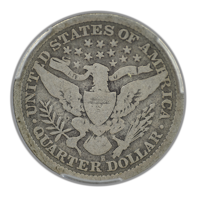 1896-S Barber Quarter 25C PCGS G04