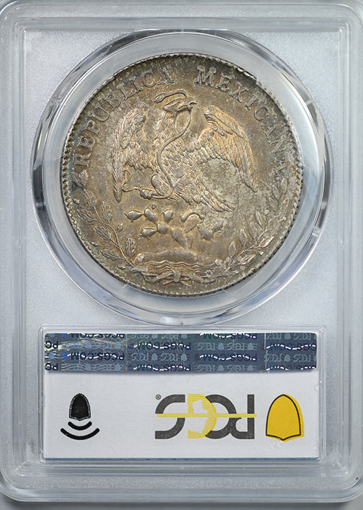 1896-Zs FZ Mexico 8R Reales PCGS MS62 Zs82 - TONED!