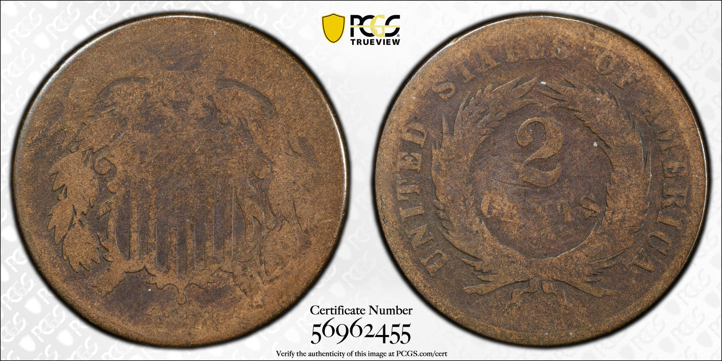 1872 Two Cent Piece 2C PCGS FR02 - Lowball