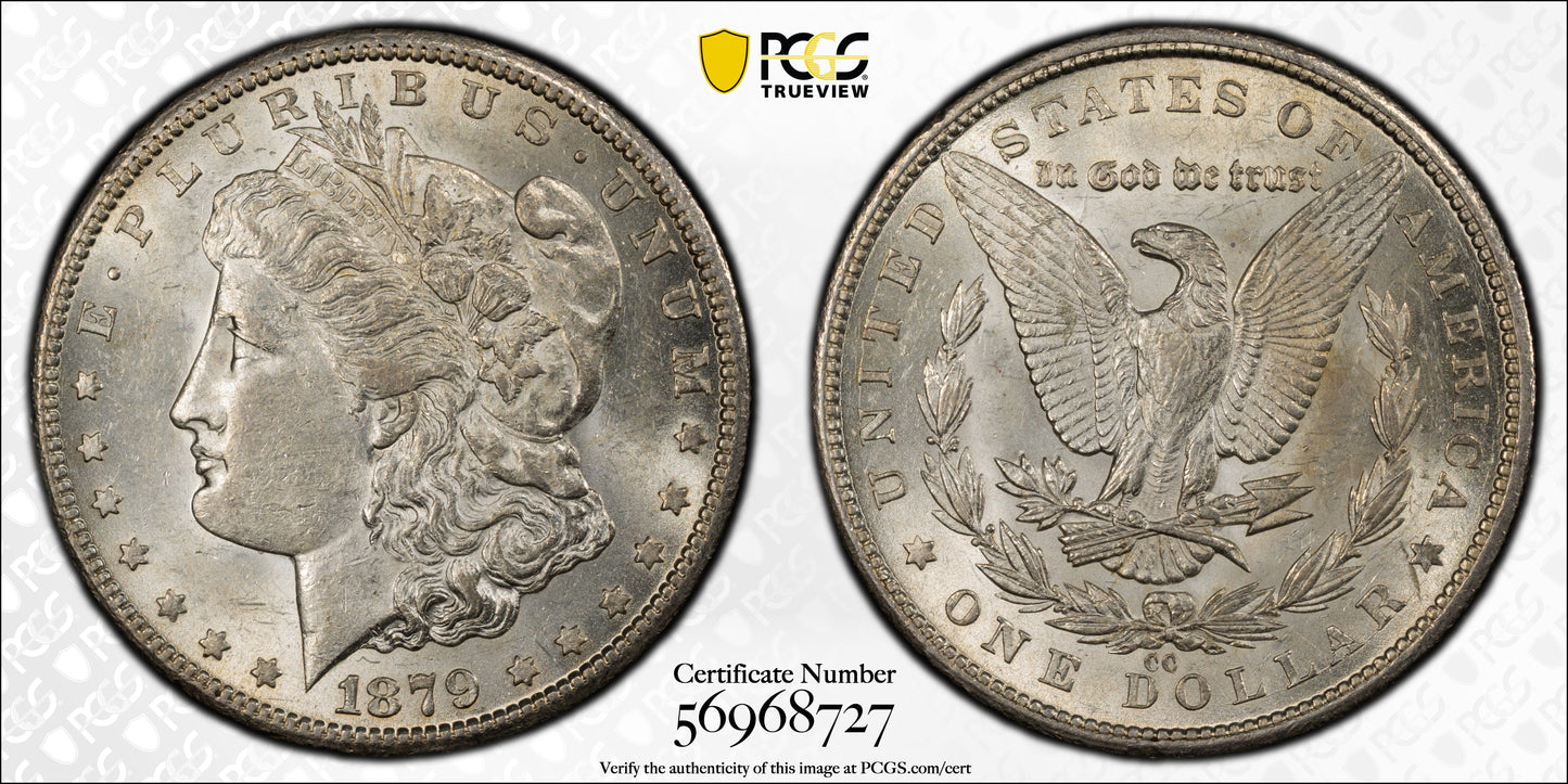 1879-CC Morgan Dollar $1 PCGS AU55