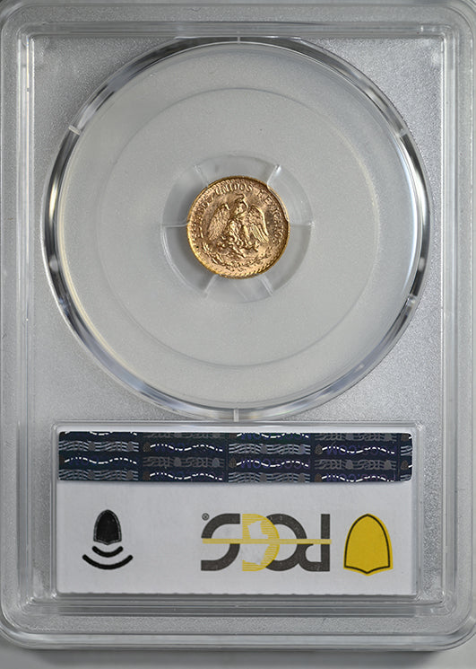 1947-Mo Mexico Gold Dos Pesos G2P PCGS MS66 KM-461