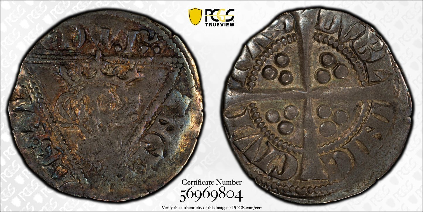 (1279-84) Ireland 1D Penny PCGS XF45 S-6246A Dublin - TONED!