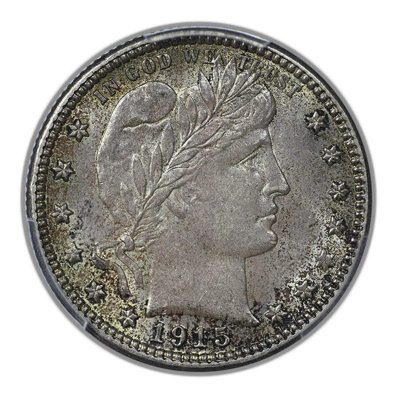 1915-S Barber Quarter 25C PCGS MS62