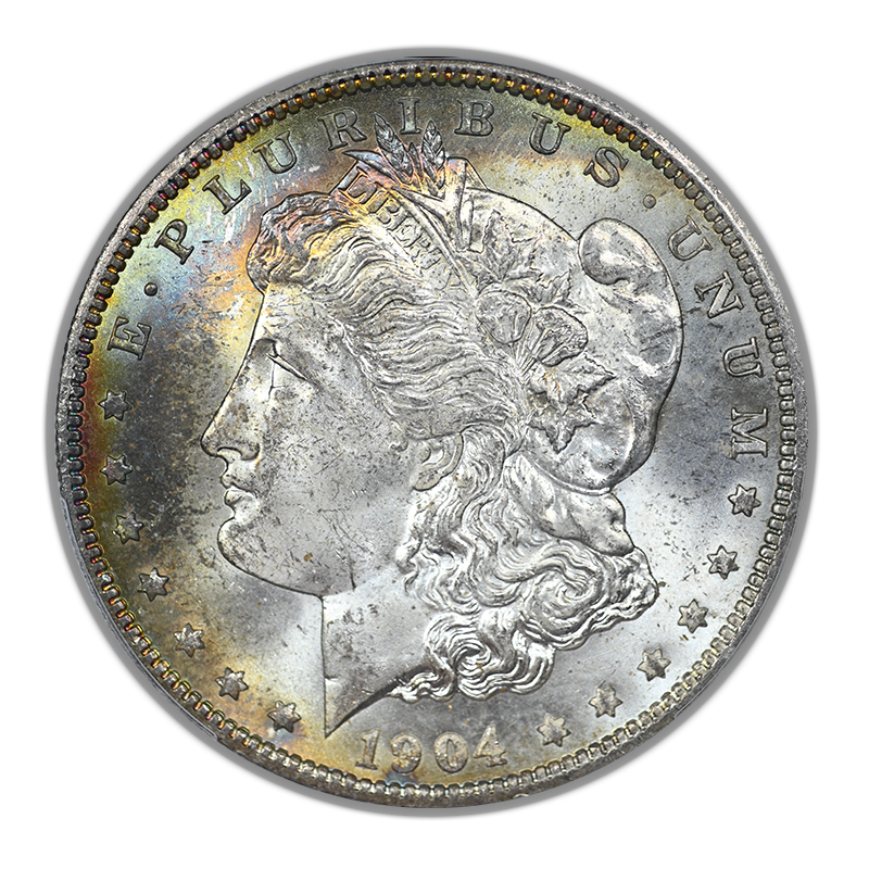1904-O Morgan Dollar $1 PCGS MS65 - TONED!