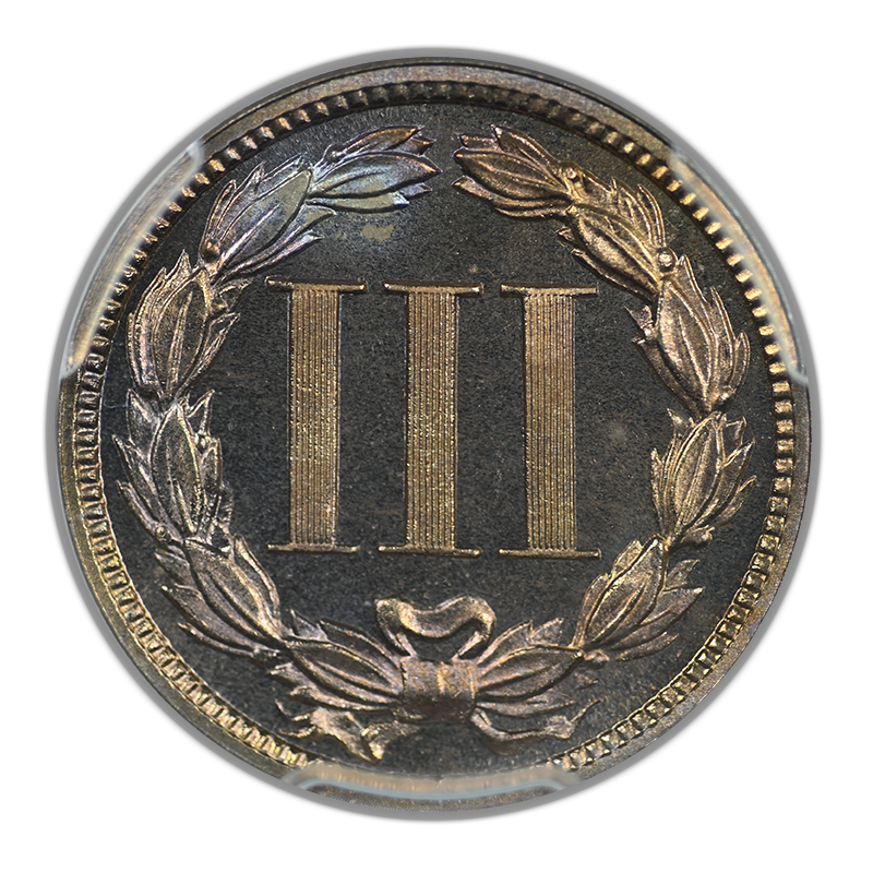 1888 Proof Three Cent Nickel Piece 3CN PCGS PR66