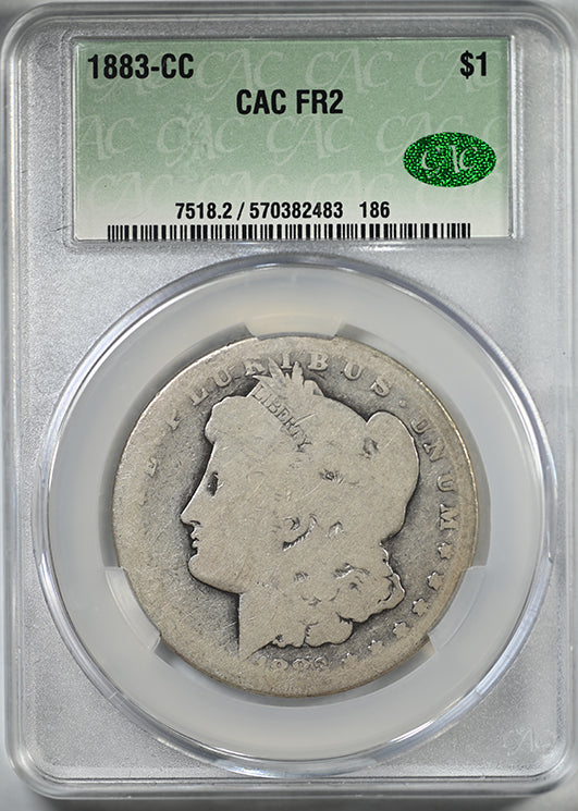 1883-CC Morgan Dollar $1 CAC FR2 - Lowball