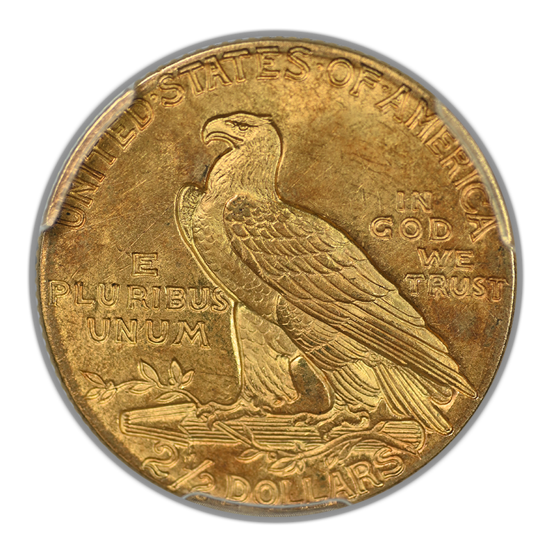 1911 Indian Head Gold Quarter Eagle $2.50 PCGS MS64