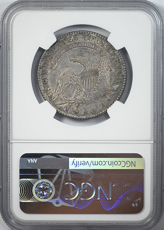 1819/8 Capped Bust Half Dollar 50C NGC AU50 Reverse Slab
