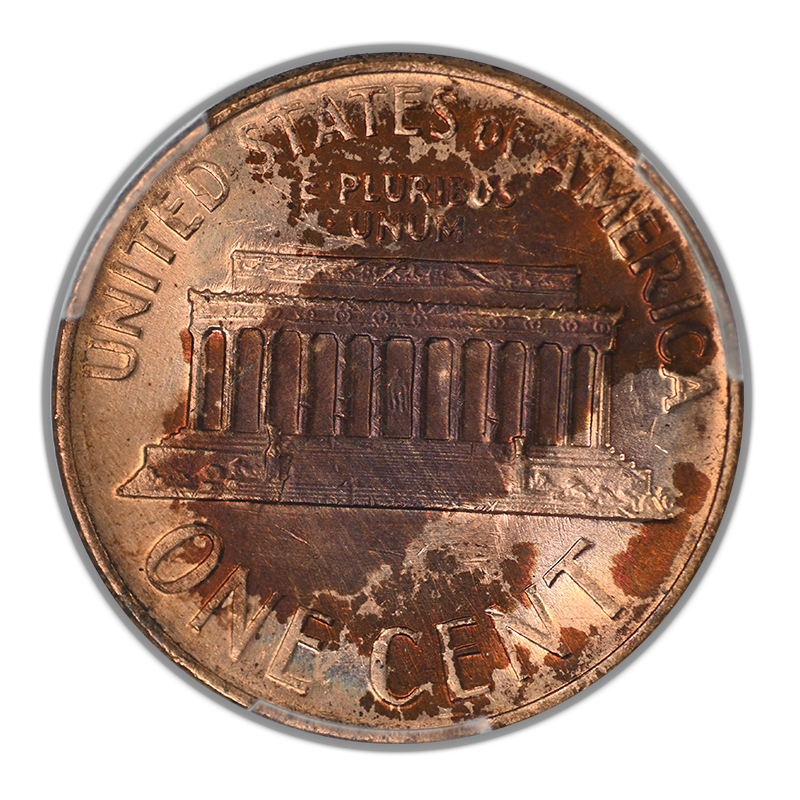 1966 Lincoln Memorial Cent 1C PCGS MS63RB - TONED!