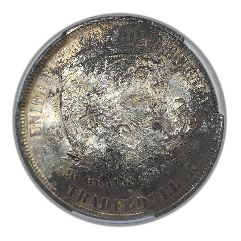 1877-S Trade Dollar T$1 PCGS Genuine XF Detail - Chopmarked