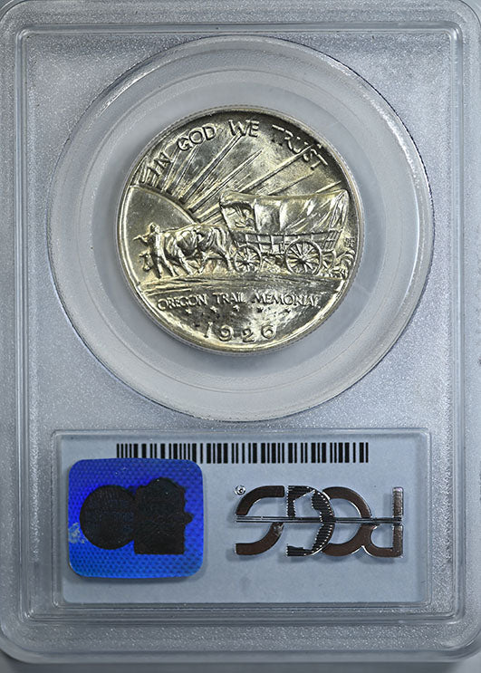 1926 Oregon Trail Classic Commemorative Half Dollar 50C PCGS MS64 Reverse Slab