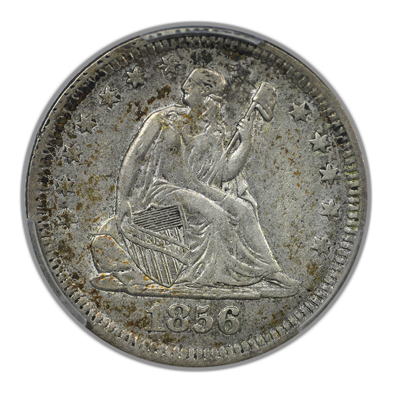 1856 Liberty Seated Quarter 25C PCGS AU50