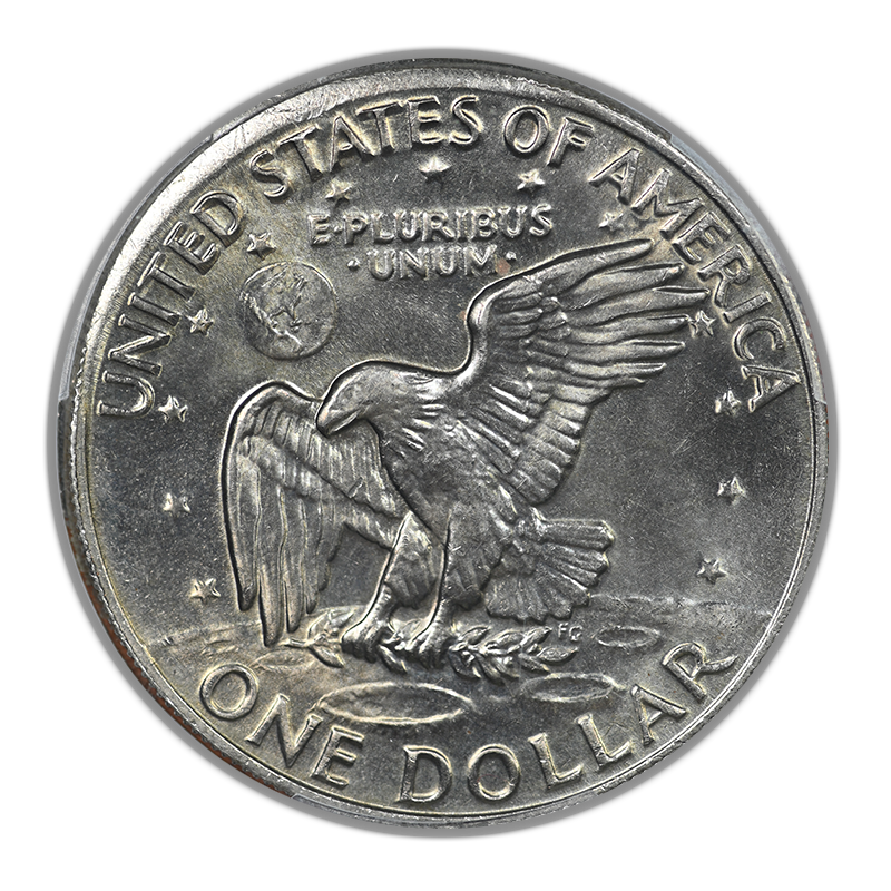 1978 Clad Eisenhower Ike Dollar $1 PCGS MS65 - Partial Collar Error
