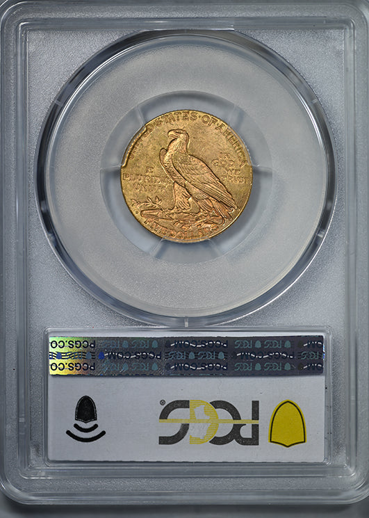 1908-D Indian Head Gold Half Eagle $5 PCGS MS62 CAC