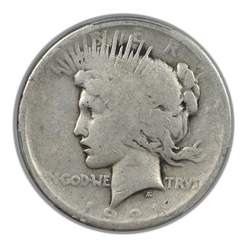 1921 Peace Dollar $1 PCGS AG03 - Lowball