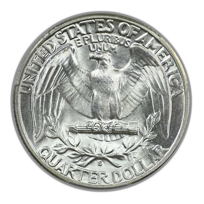 1938-S Washington Quarter 25C PCGS MS65
