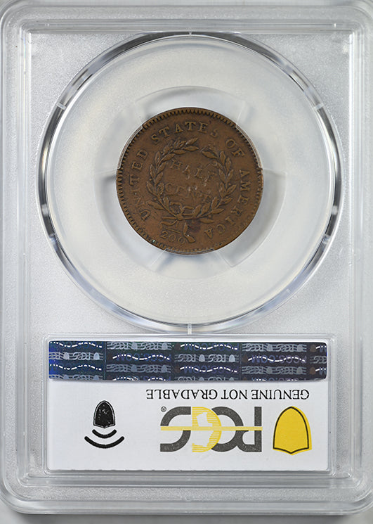 1794 Liberty Cap Half Cent 1/2C PCGS Genuine XF Detail