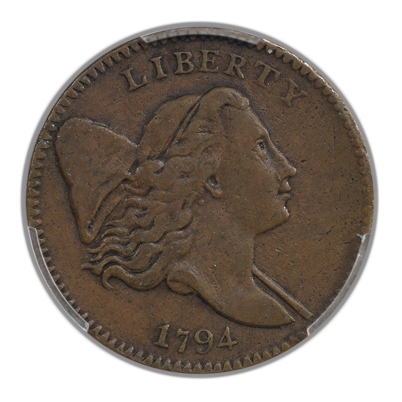 1794 Liberty Cap Half Cent 1/2C PCGS Genuine XF Detail