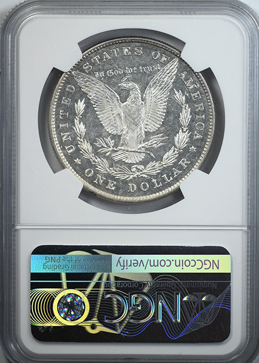 1878 8TF Morgan Dollar $1 NGC MS61 DMPL Reverse Slab