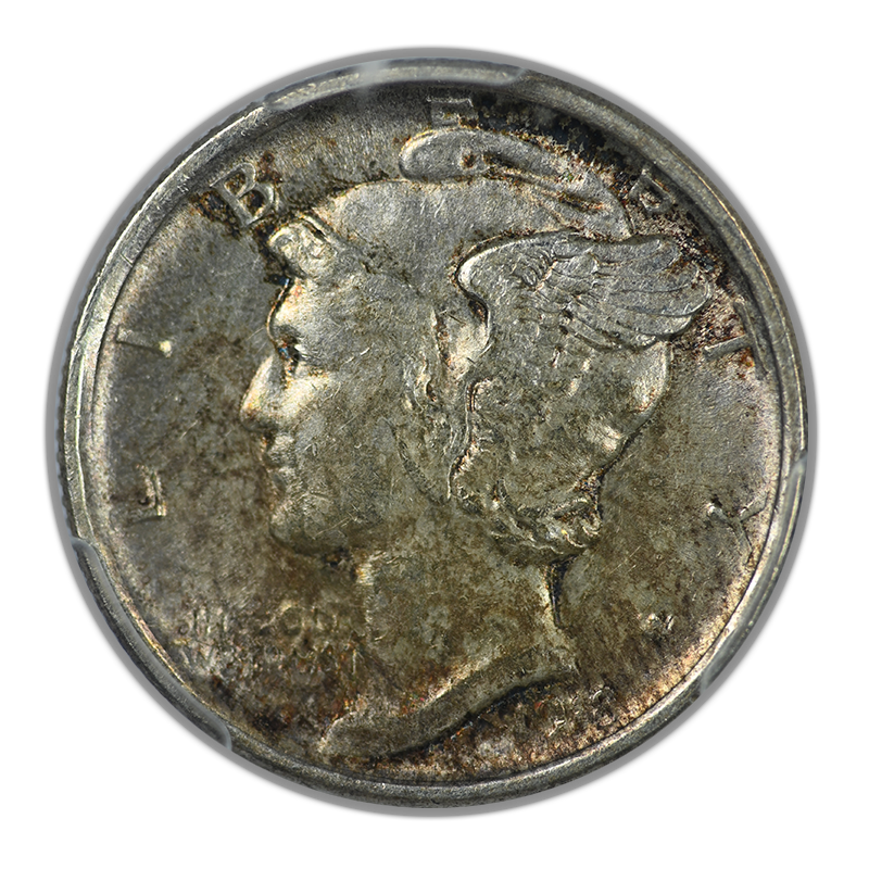 1918-D Mercury Dime 10C PCGS AU58