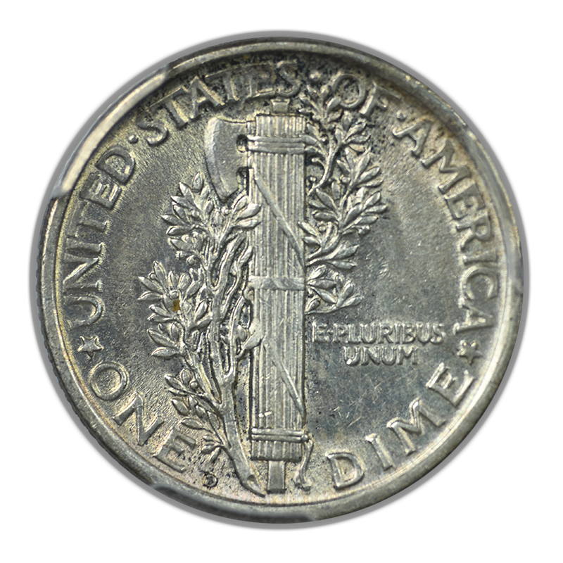 1918-D Mercury Dime 10C PCGS AU58