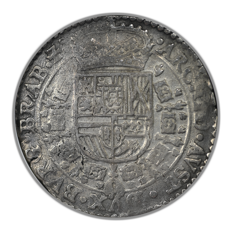 1657 Spanish Netherland 1PAT Patagon Brabant/Antwerp DAV-4462 NGC XF45