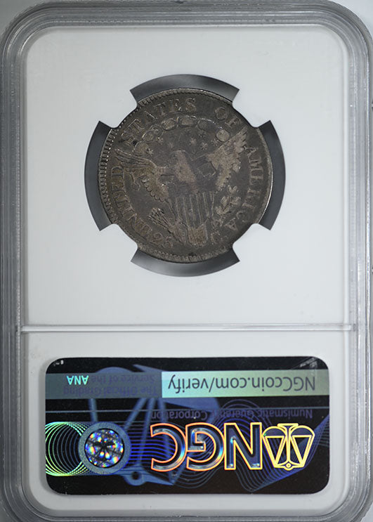 1806 Draped Bust Quarter 25C NGC F12 Reverse Slab