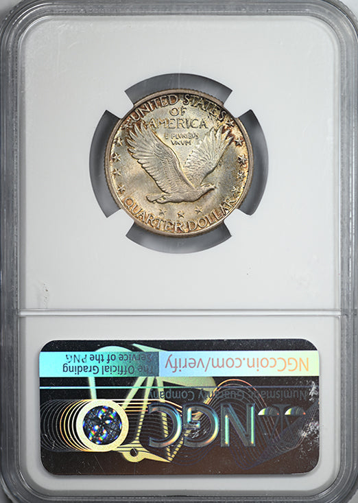 1917-S Type 2 Standing Liberty Quarter 25C NGC MS66+