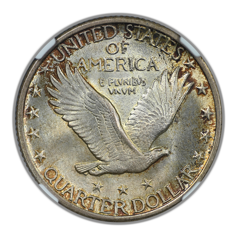 1917-S Type 2 Standing Liberty Quarter 25C NGC MS66+